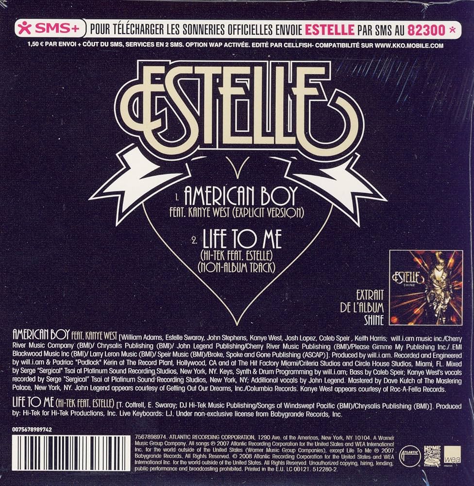 洋楽 Estelle - American Boy Record vinyl 12\" 洋楽 Estelle - American Boy Record vinyl 12